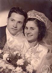 mes parents leur mariage ,le 5 avril 1950 à oran 
